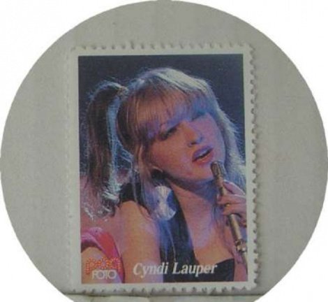 Popfoto zegel Cyndi Lauper - nr. 1