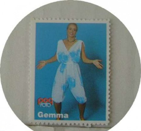 Popfoto zegel Gemma van Eck(van Babe) - nr. 1