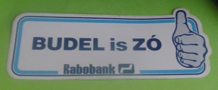 Sticker Budel is ZO(rabobank) - 1