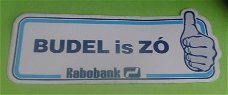 Sticker Budel is ZO(rabobank)