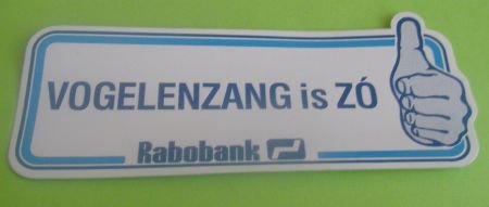 Sticker Volgelenzang is ZO(rabobank) - 1