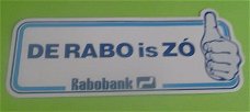 Sticker de Rabo is ZO(rabobank)