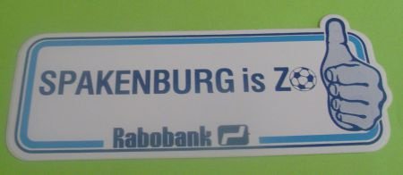 Sticker Spakenburg is ZO(rabobank) - 1
