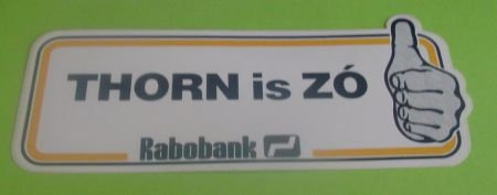 Sticker Thorn is ZO(rabobank) - 1