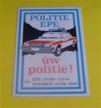 Sticker Politie Epe uw politie - 1