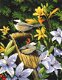 borduurpakket Chickadees and Lilies Marti - 1 - Thumbnail