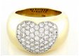 ring 18 karaat geel goud ca 20 gr 1,6 karaat diamanten mt 18 - 1 - Thumbnail
