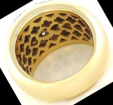 ring 18 karaat geel goud ca 20 gr 1,6 karaat diamanten mt 18 - 2