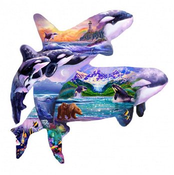 SunsOut - Orca Habitat - 1000 Stukjes Nieuw - 1