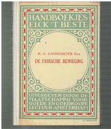 De Friesche beweging door H.G. Cannegieter Dzn