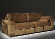 Lederen bank sofa Scotland Africaleder l'ancora collection - 1 - Thumbnail