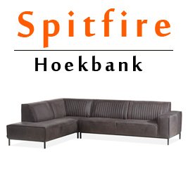 Hoekbank Spitfire in stoer cowboy leer - buffelleder - 1