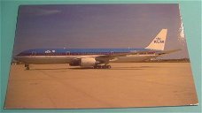Kaart Vliegtuig KLM Boeing 767-306-er