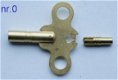 Carriage klok sleutel / reisklok sleutel nr 1 = 1,75 - 2,50 mm. - 1 - Thumbnail