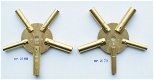 Comtoise klok sleutel / kruksleutel conische carré, voor Haan en Fret klokken. - 7 - Thumbnail