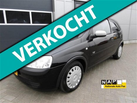 Opel Corsa - 1.2-16V Njoy Zwart Bouwjaar 2003 - 1