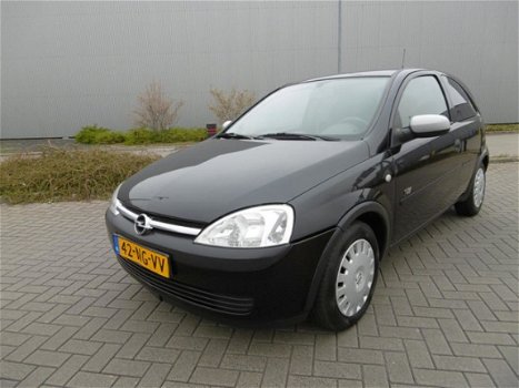 Opel Corsa - 1.2-16V Njoy Zwart Bouwjaar 2003 - 1