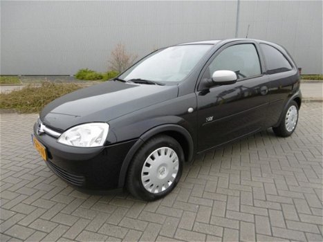 Opel Corsa - 1.2-16V Njoy Zwart Bouwjaar 2003 - 1