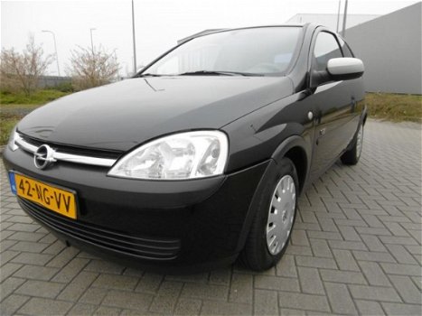 Opel Corsa - 1.2-16V Njoy Zwart Bouwjaar 2003 - 1