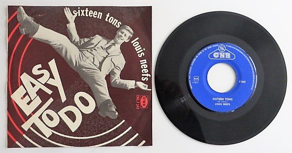 single: Louis Neefs - Sixteen Tons / Easy to do (CNR, NL, 1964) - 2