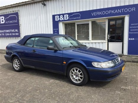 Saab 9-3 Cabrio - 2.0t SE Mooie Blauwe , wordt geleverd met nieuwe apk - 1