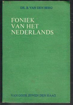 Foniek van het Nederlands door B. van den Berg - 1