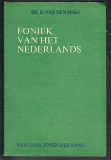 Foniek van het Nederlands door B. van den Berg