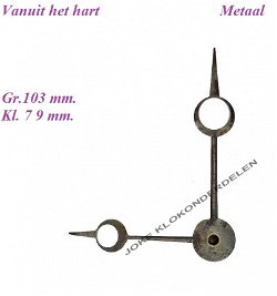 = Wijzers Oeil-de-Boeuf / Schoolklok = 36850