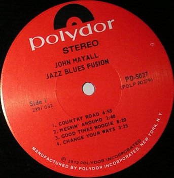 LP John Mayall - Jazz Blues Fusion - 2