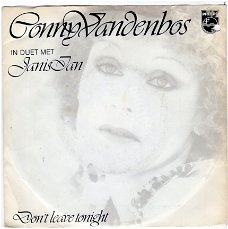 Conny Vandenbos & Janis Ian : Don't leave tonight  (1980)