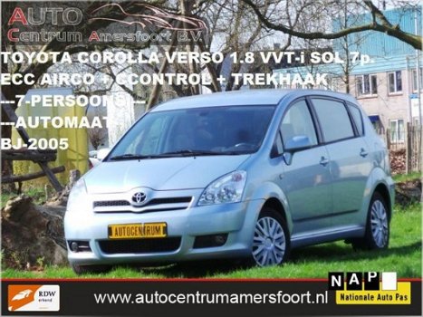 Toyota Corolla Verso - 1.8 VVT-i sol aut( 7-PERSOONS + INRUIL MOGELIJK ) - 1