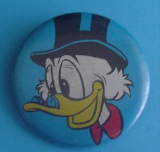 Button Dagobert Duck