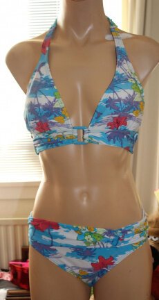 Bikini met bloem/hawaii motief - 40/42 - Afbeelding 5