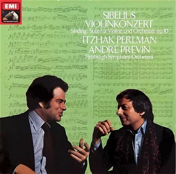 LP - Sibelius, violinkonzert - Itzhak Perlman, viool - 0