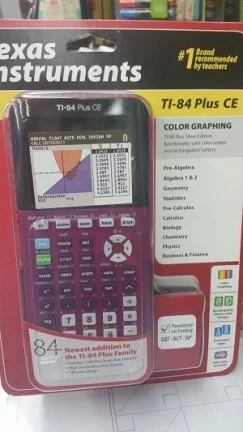 aansporing Verdorie in de tussentijd Het nieuwste model TI84 CE, grafische rekenmachine, nieuw in ongeopende  verpakking, in de kleuren RO | aangeboden op MarktPlaza.nl