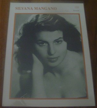 Plaatje Silvana Mangano - 1