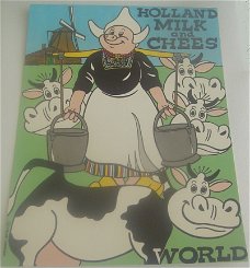 Kaart Holland milk and chees world