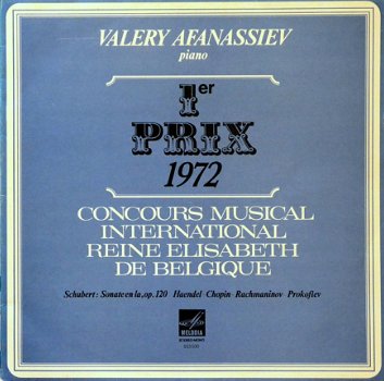 LP Schubert - Valery Afanassiev - 1er Prix Reine Elisabeth de Belgique - 0
