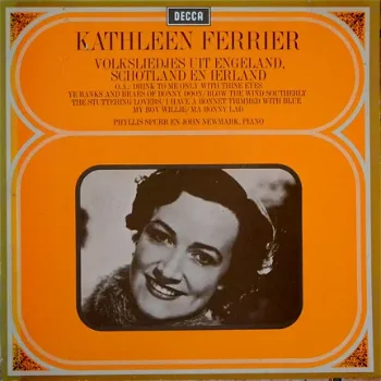 LP - Kathleen Ferrier - Volksliedjes uit Engeland, Schotland en Ierland - 0