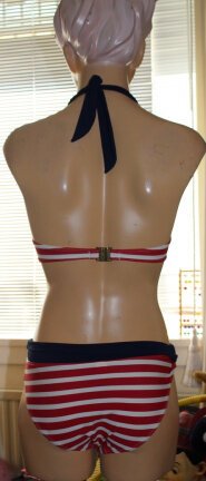 Mooie 2-dlg. bikini set in maritieme look - maat 36 - Afbeelding 4