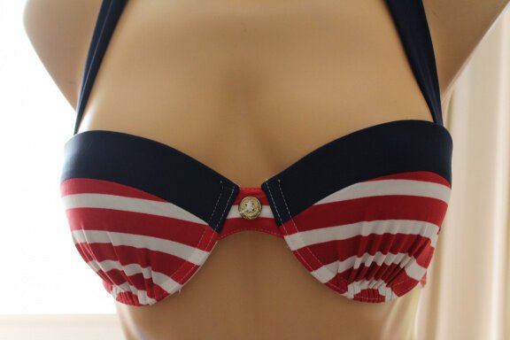 Mooie 2-dlg. bikini set in maritieme look - maat 36 - Afbeelding 7