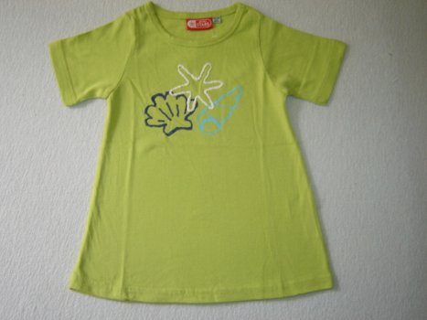 A-Lijn T-Shirt SCHELP maat 104 LIME - 1