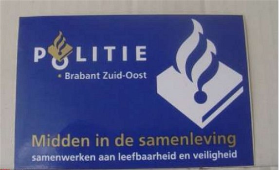 Sticker Politie Brabant-Zuid-oost - 1