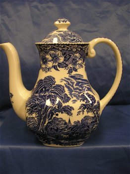 WEDGWOOD /woodland thee/koffie-pot blauw - 1