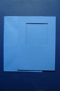 nr.131 Kaart karton met envelop blauw - 1