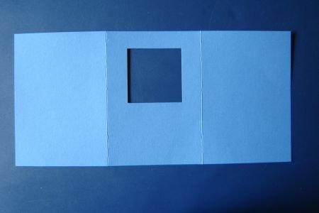 nr.131 Kaart karton met envelop blauw - 2