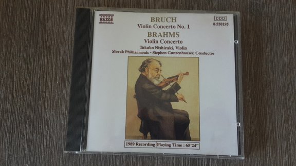 More Images Brahms, Bruch, Takako Nishizaki, Slovak Philharmonic Orchestra, Stephen Gunzenhauser - 1