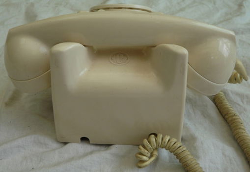 Vintage Telefoontoestel, Ericsson Rijen, Type 1951, Ivoorwit, PTT, jaren'50/'60.(Nr.1) - 3