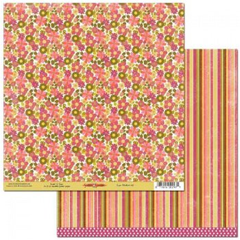 SALE NIEUW Set van 3 vel dubbelzijdig scrappapier Sweet N Sour van Scribble Scrabble.. - 4