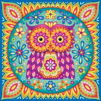 Ceaco - Owl Mandala - 750 Stukjes Nieuw - 1